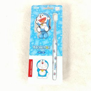 Clio Doraemon kids toothbrush and holder anime cartoon
